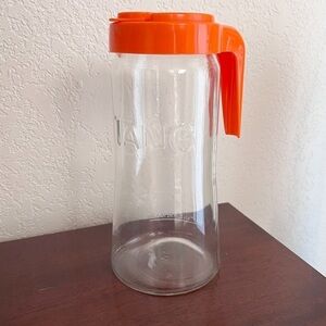 Vintage Tang Glass Pitcher Quart Size